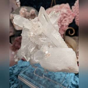 PLC1 Pink Lemurian Cluster | High Quality Quartz Specimen From Colombia | 0.8lbs